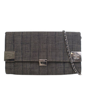 Pre-Loved Chanel CC Choco Bar Denim Chain Flap